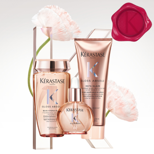 Kérastase Gloss-Absolu Shampoo, Conditoner & Oil Bundle Giftset Trio